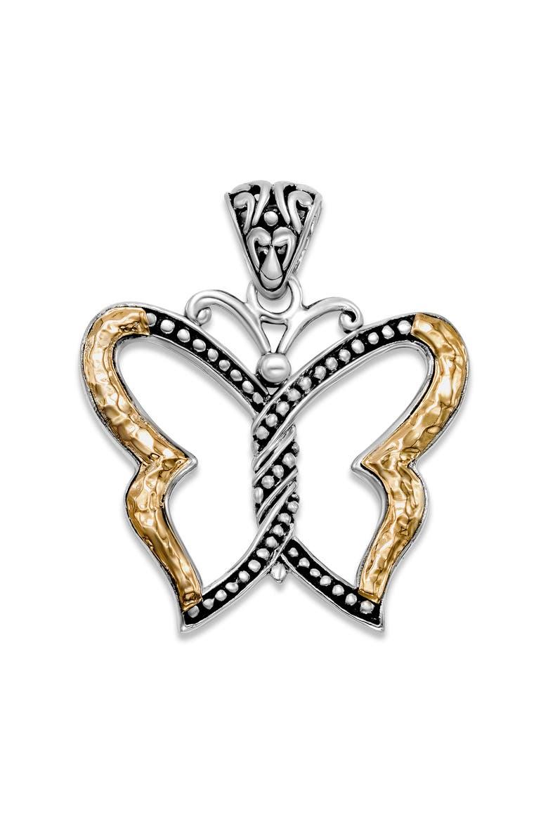 Butterfly Pendant, Main, color, SILVER AND GOLD