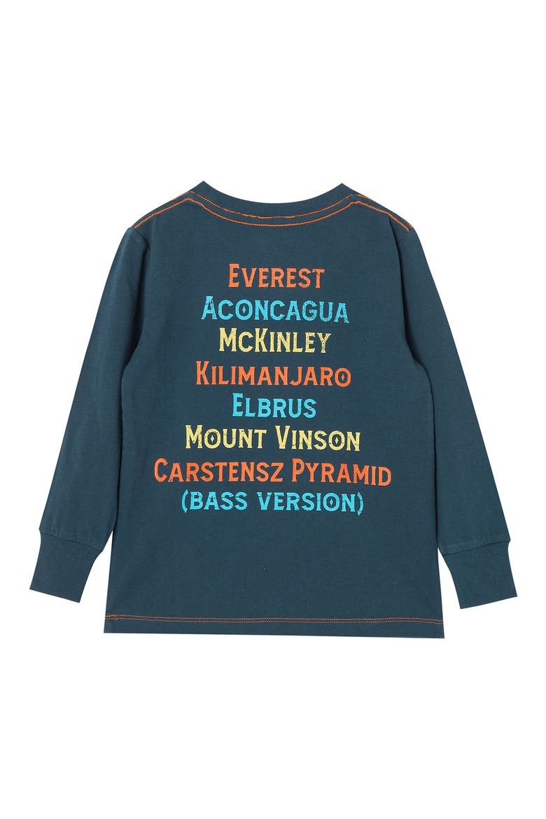 Kids' Seven Summits Long Sleeve Graphic Tee, Alternate, color, DARK TEAL