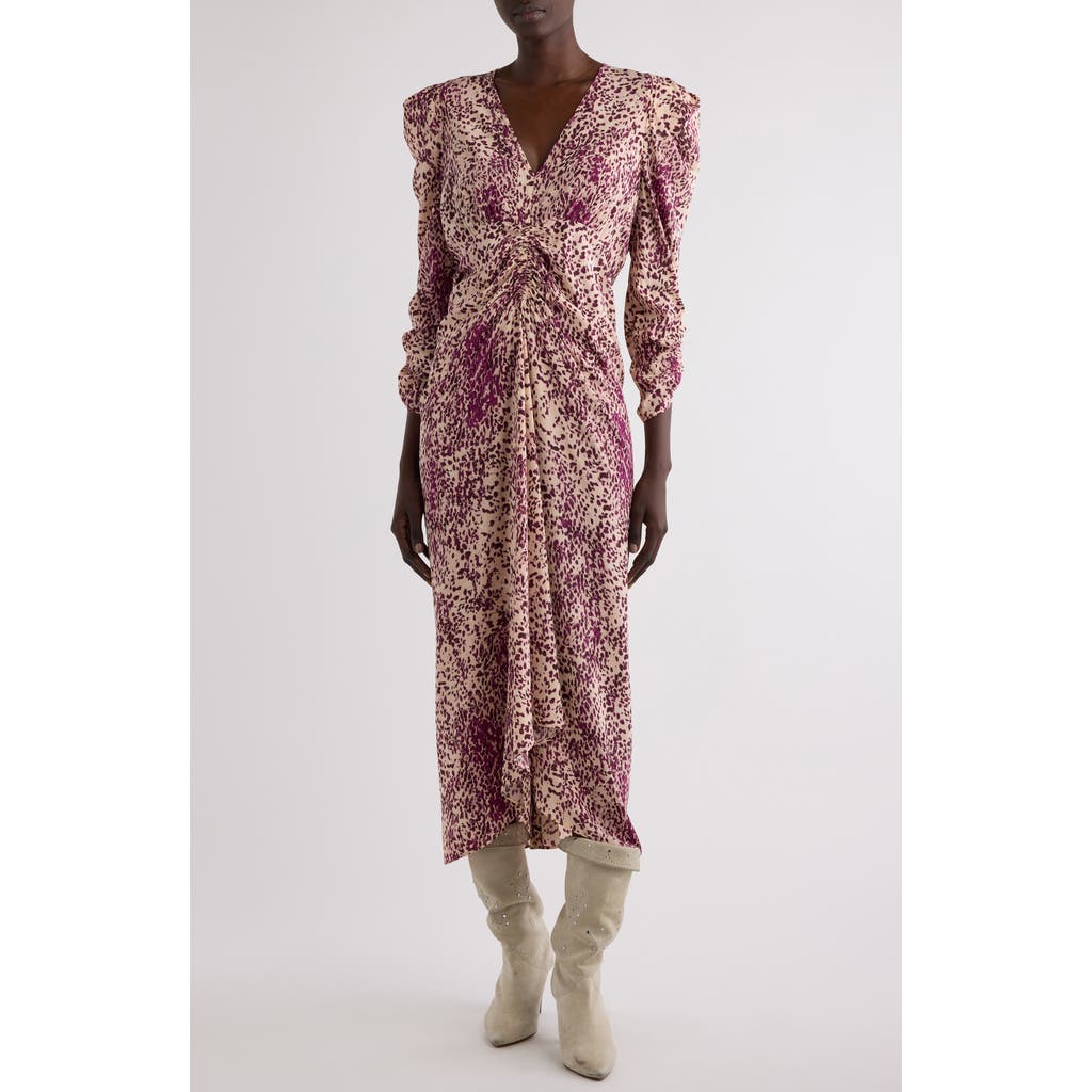 Isabel Marant Albini Stretch Silk Midi Dress