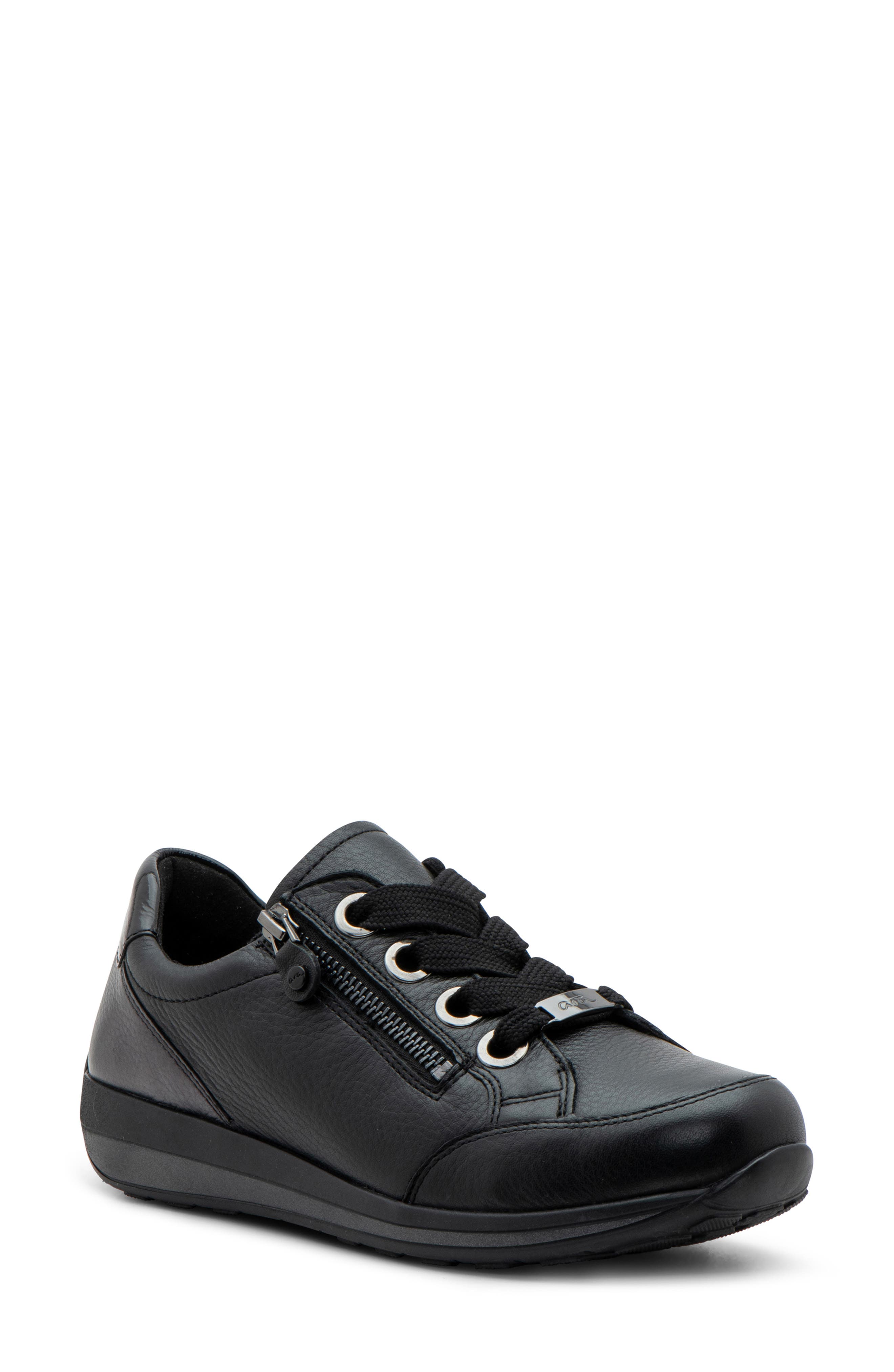 ara Ollie Sneaker, Main, color, Black/ Anthracite