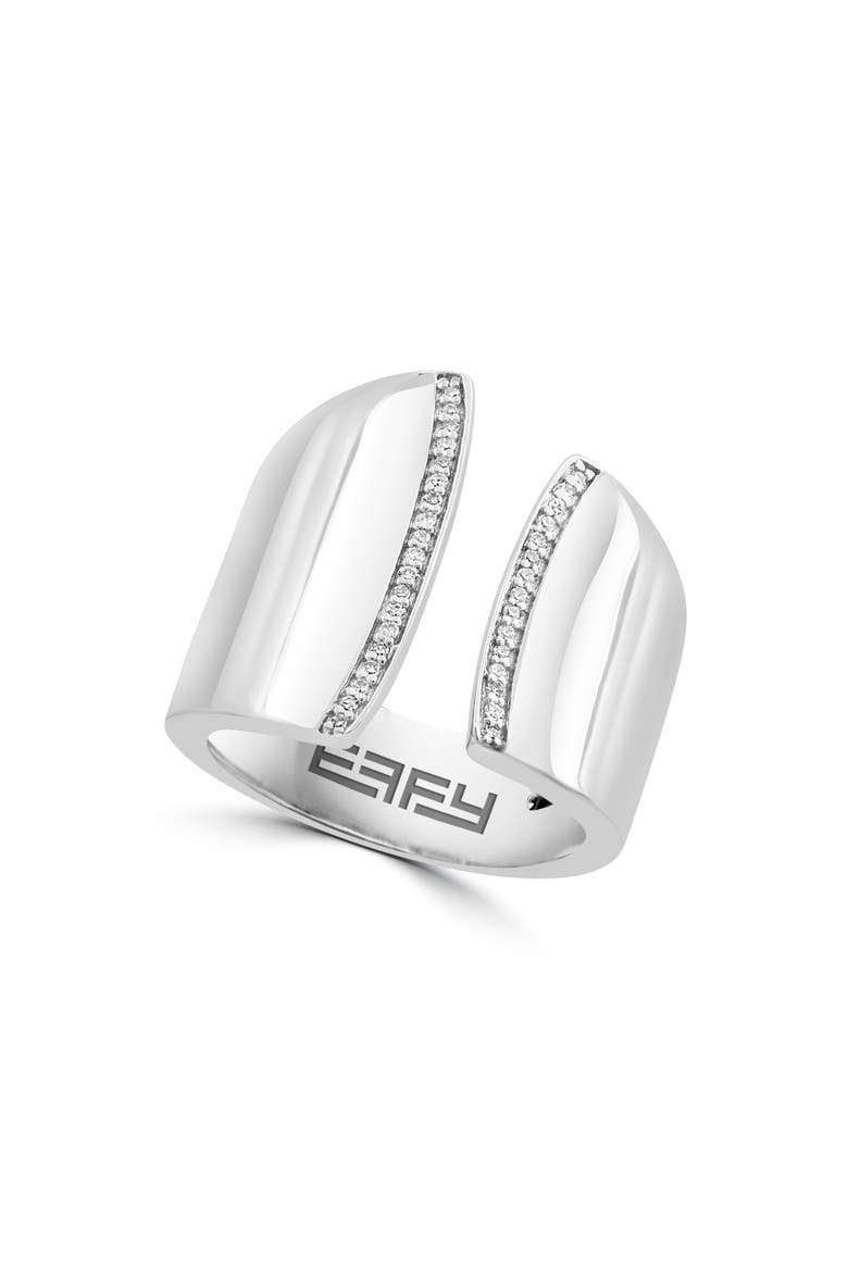 Diamond Split Band Ring, Main, color, SILVER