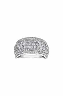 FZN Sterling Silver Lab Grown Diamond Ring