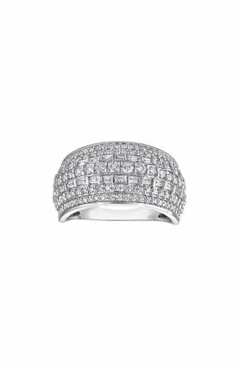 Sterling Silver Lab Grown Diamond Ring