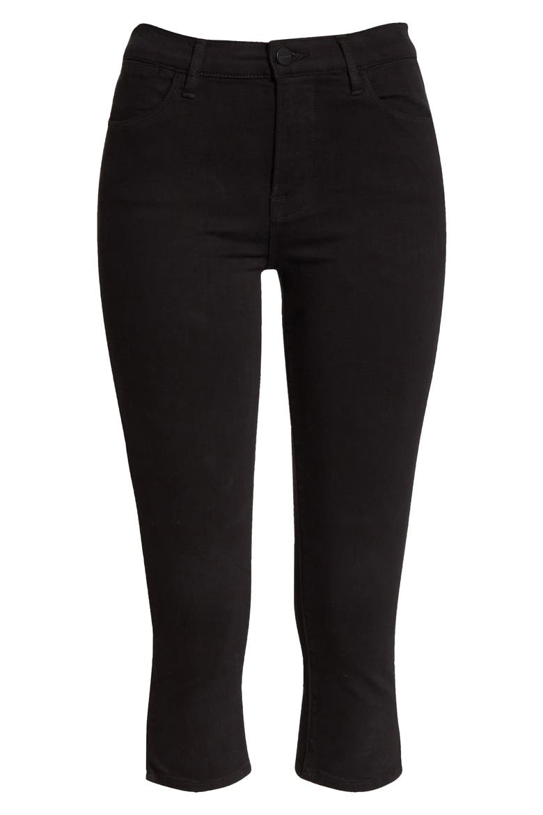 Le High Pedal Pusher Jeans, Alternate, color, FILM NOIR
