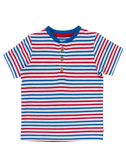 Rufflebutts Boys Short Sleeve Knit Henley In Multi