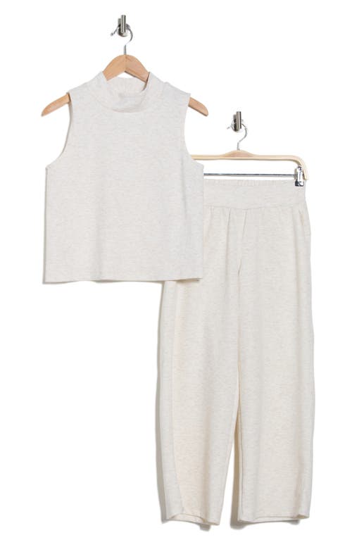 Rbx Heather Scuba Tank & Shorts Set In White