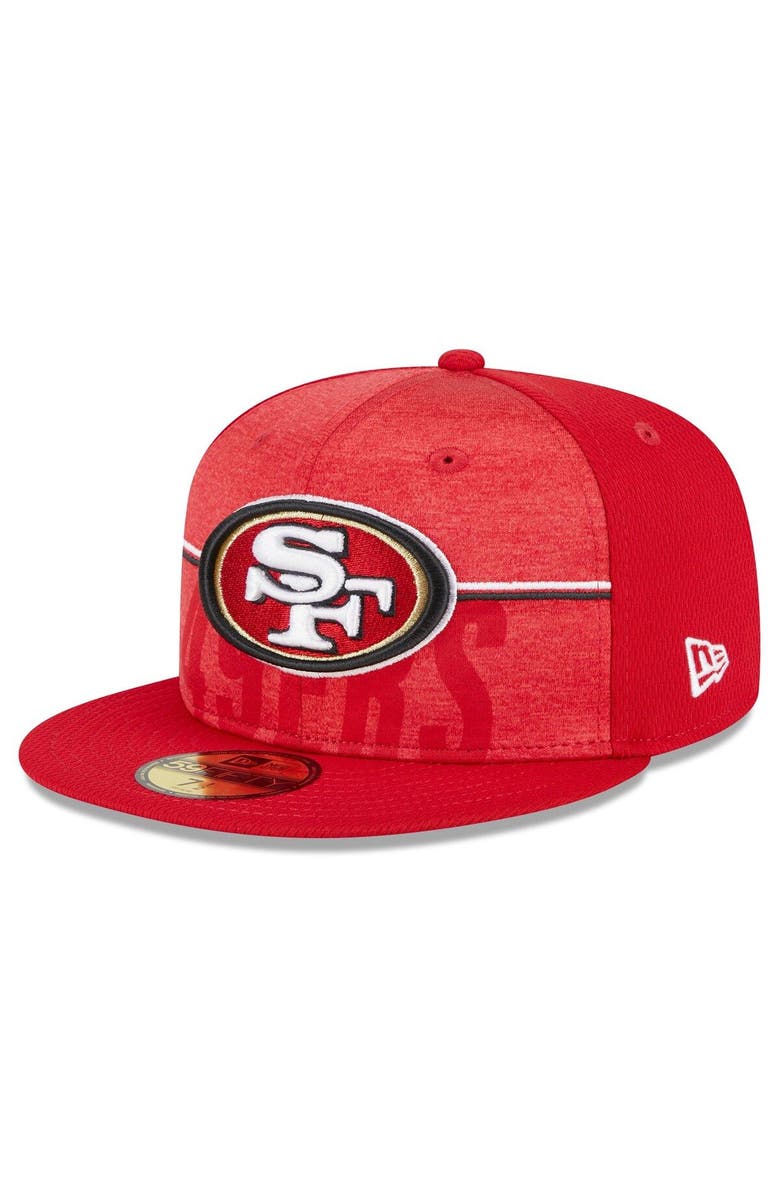 New Era Men's New Era Scarlet San Francisco 49ers 2023 NFL Training Camp 59FIFTY Fitted Hat, Main, color, 
