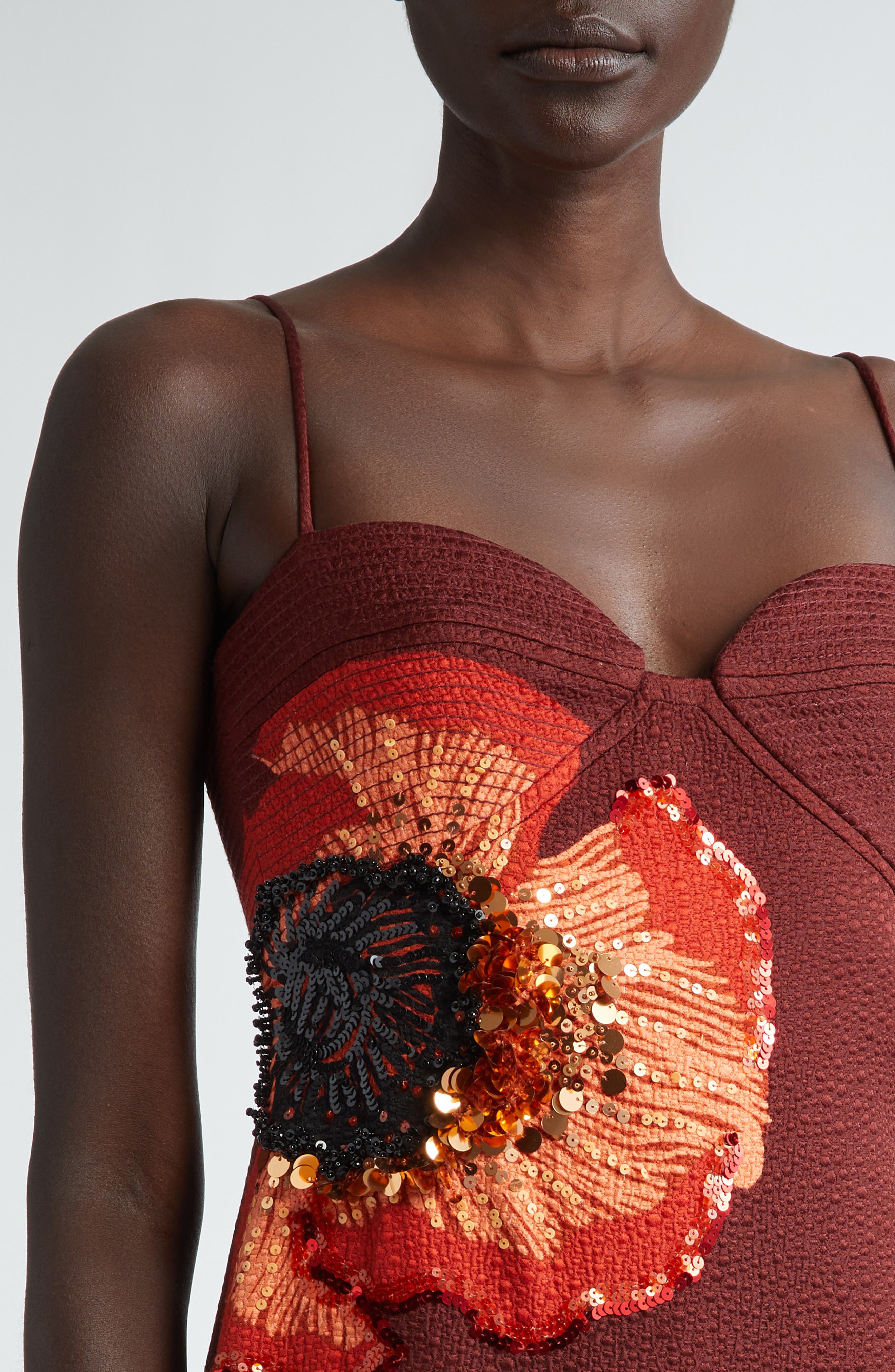 plentiful qualities embellished wool-silk maxi dress Johanna Ortiz Plentiful Qualities Embellished Wool-silk Maxi Dress in Red