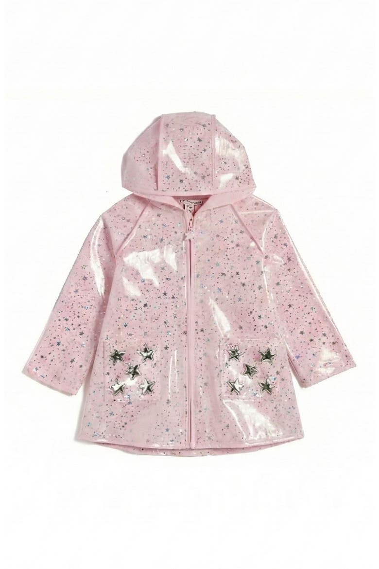 Kids' Chelsey Starry Rain Jacket, Main, color, PINK