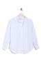 selected Wide White Blue Stripe
