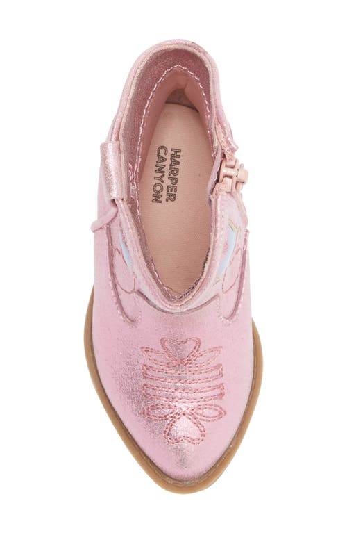 Harper Canyon Kids' Chelsee Star Western Boot In Pink
