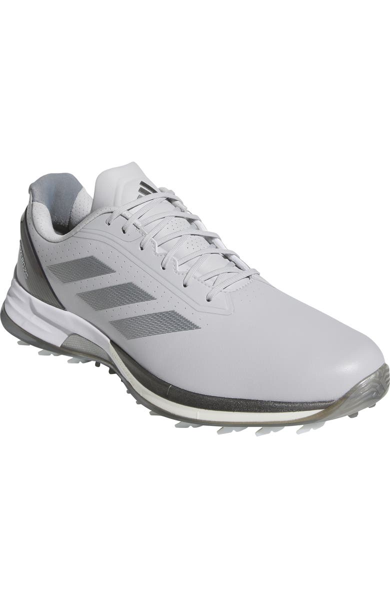 adidas Adizero ZG Waterproof Spikeless Golf Shoe, Main, color, Grey/ Iron/ Silver