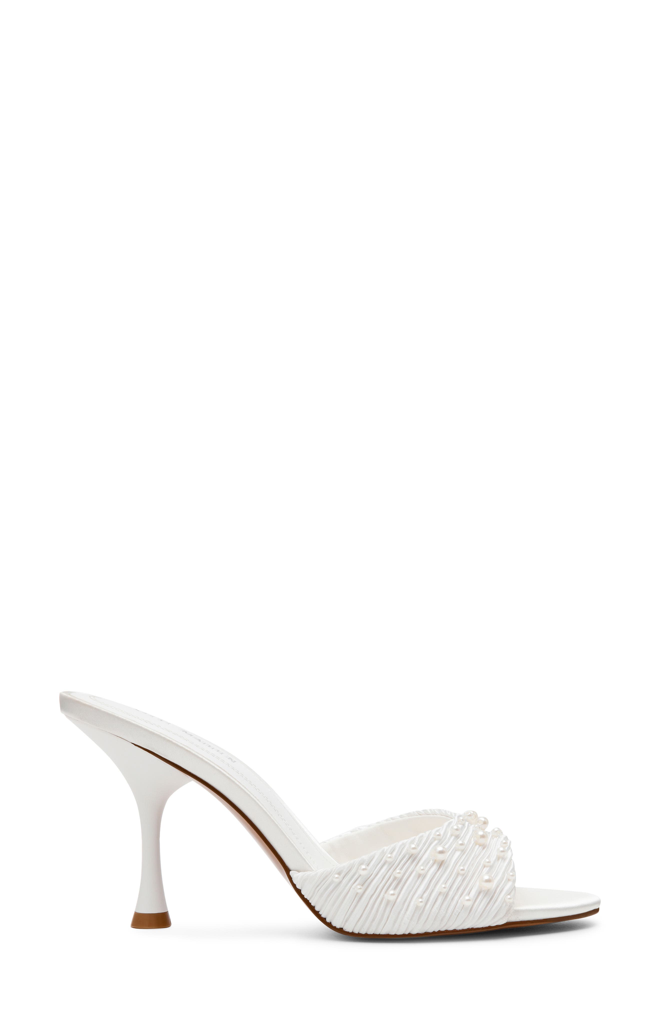 Steve Madden Santi Slide Sandal, Alternate, color, White Pearl