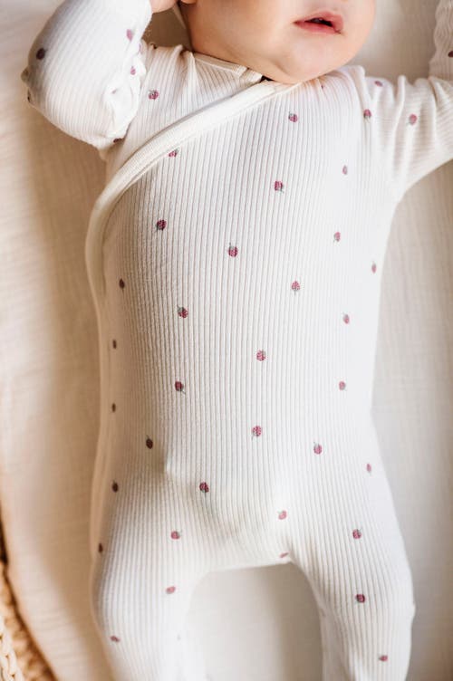 Ely's & Co. Baby Cotton Ribbed Zipper Footie