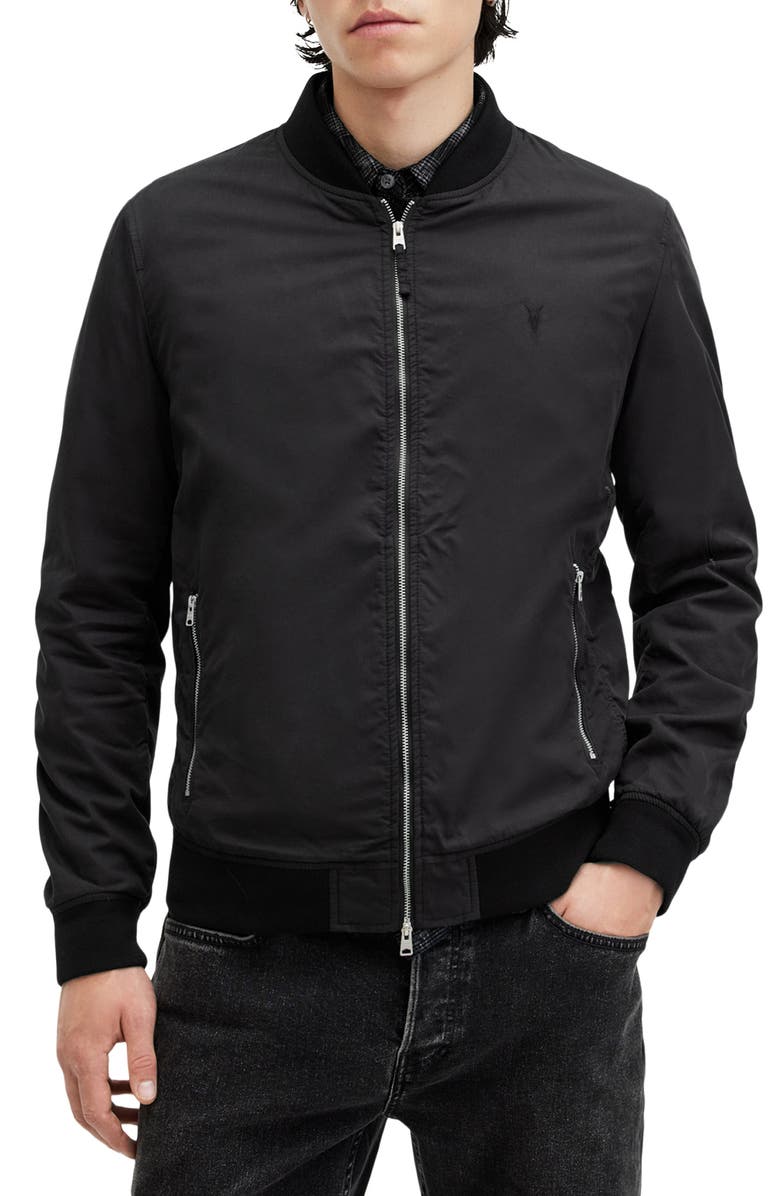 AllSaints Bassett Bomber Jacket, Main, color,