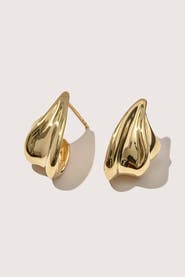 Otiumberg 14kt Gold Vermeil Wave Earrings