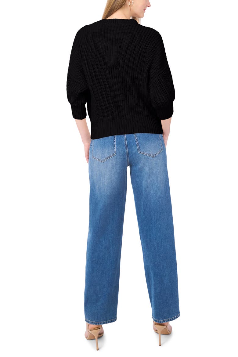 Crewneck Sweater, Alternate, color, RICH BLACK