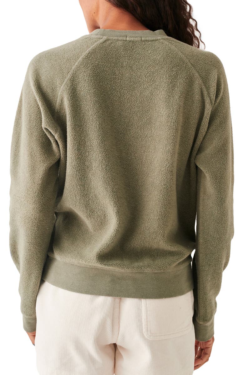 Faherty Beach Organic Cotton Blend Reverse Fleece Sweatshirt, Alternate, color, 