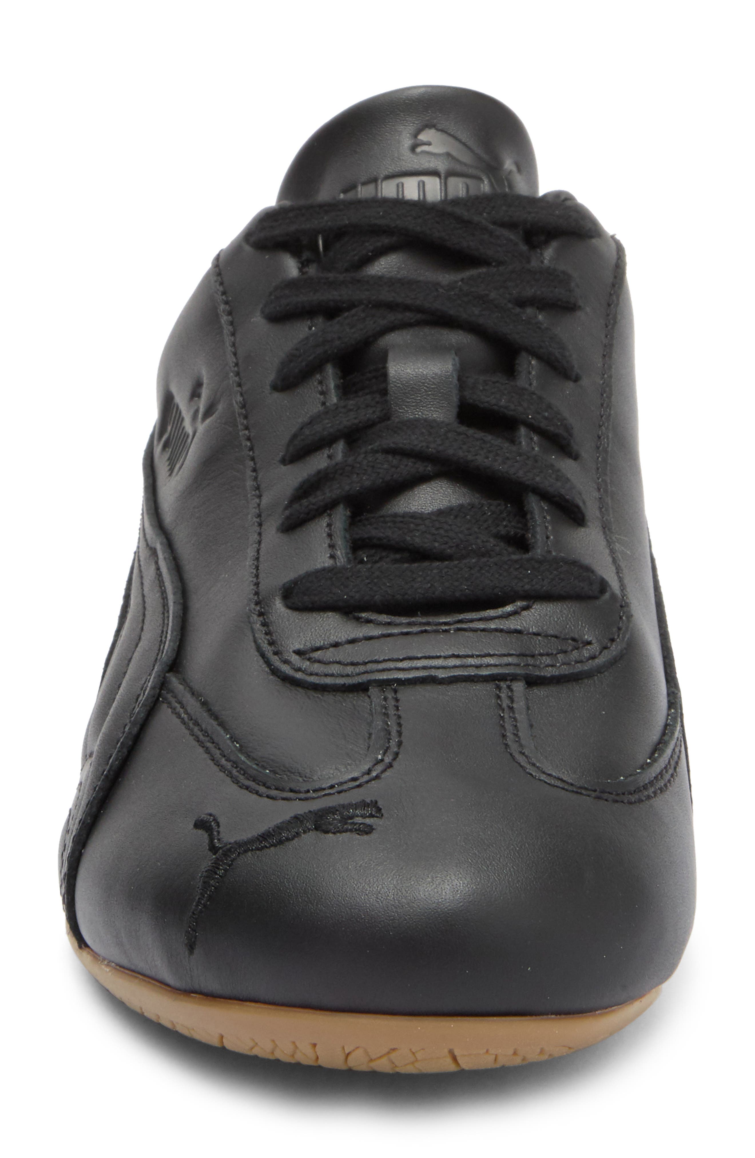 PUMA Speedcat Leather Sneaker, Alternate, color, Puma Black