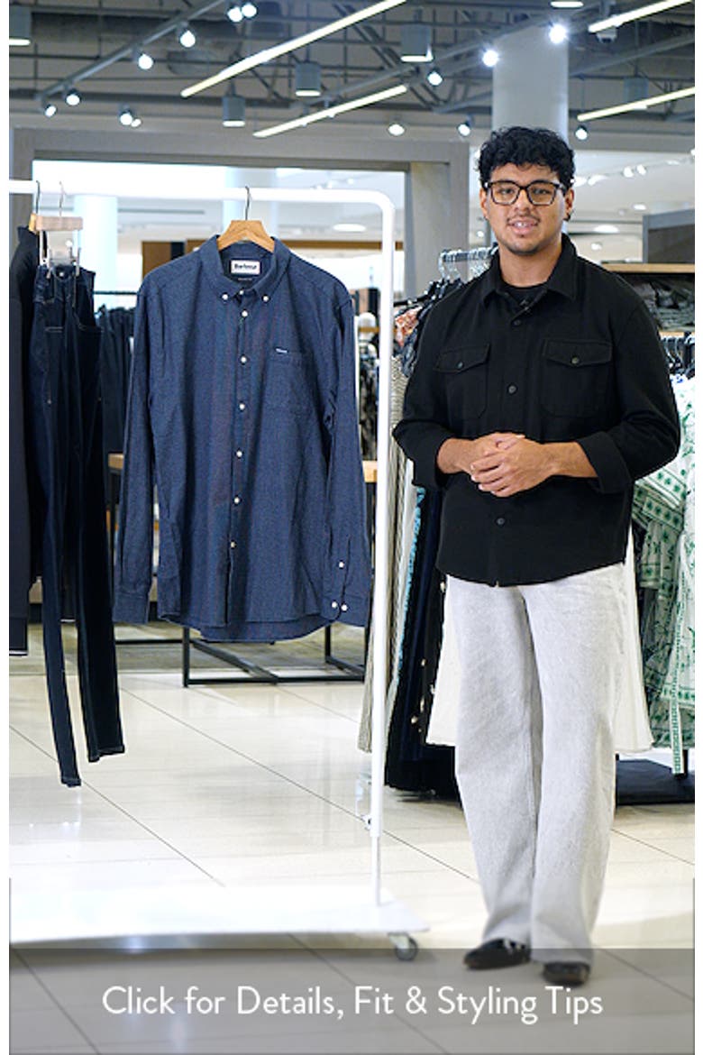 Bannock Check Print Cotton Button-Down Shirt video