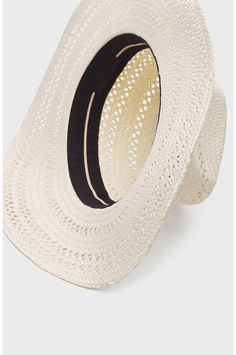 Straw Fedora, Alternate, color, IVORY