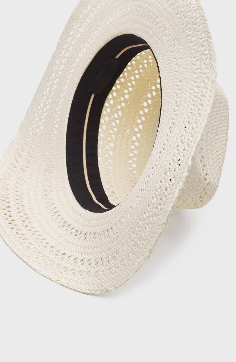 rag & bone Straw Fedora, Alternate, color, Ivory
