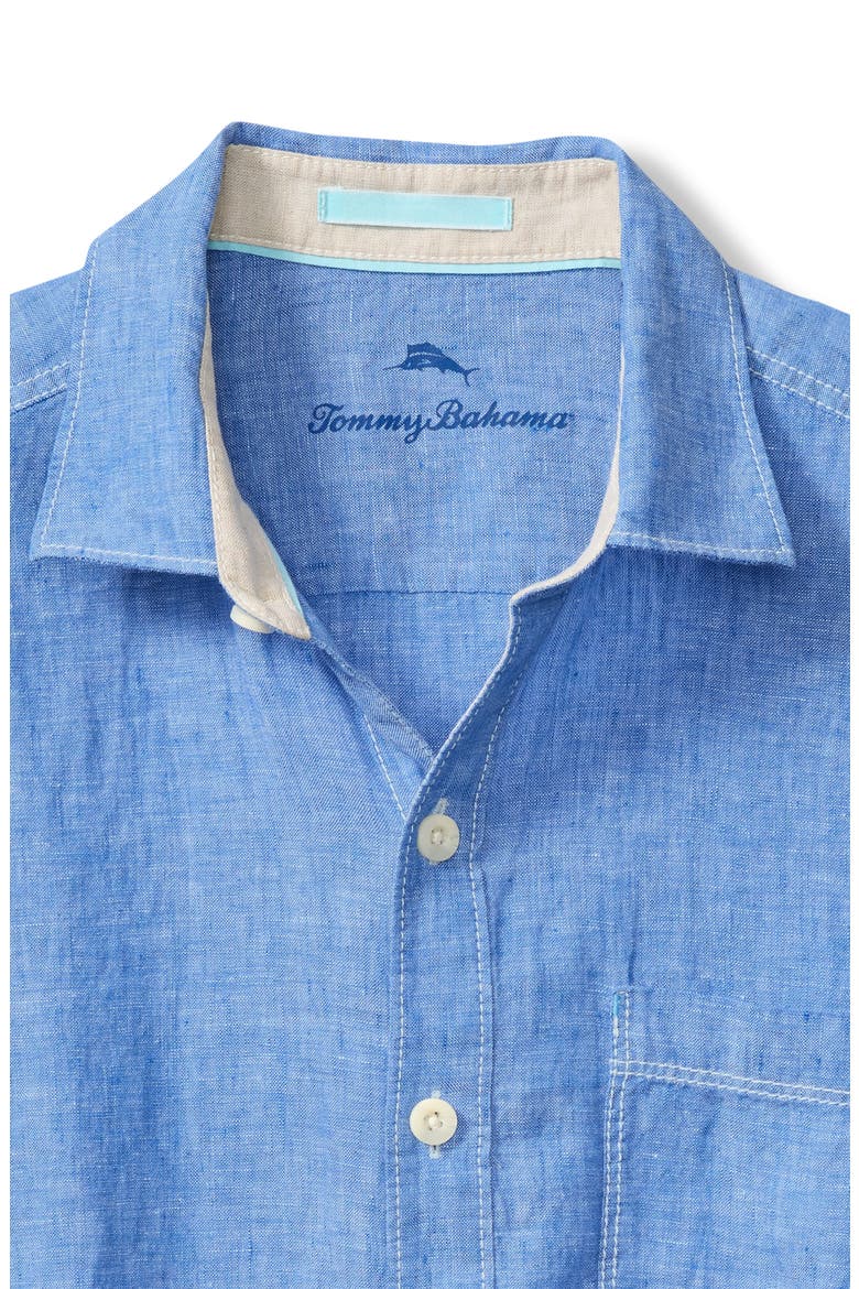 Paradise Breezer Linen Shirt, Alternate, color, VICTORIA BLUE