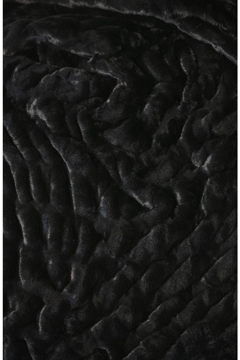 Hugs Black Blanket, Alternate, color, Black