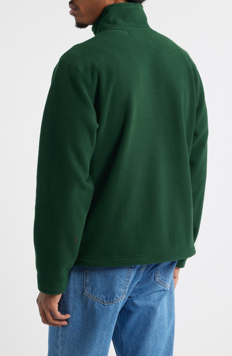 Museum of Peace & Quiet Summit Polar Fleece Quarter Zip Pullover, Alternate, color, Forest