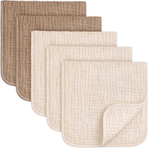 5-Pack Lyra Muslin Burp Cloths