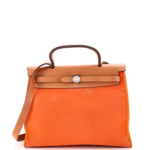 Herbag Zip Leather and Toile 31