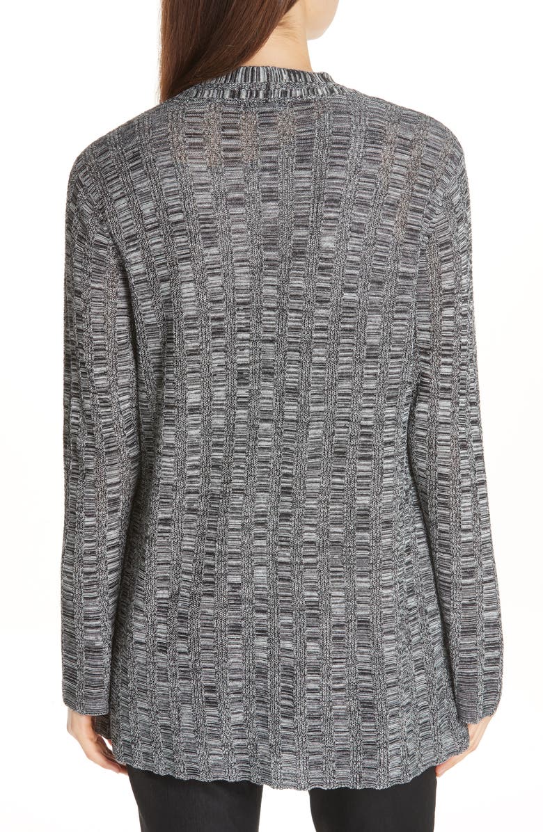 Eileen Fisher Bell Sleeve Silk Blend Cardigan, Alternate, color, 