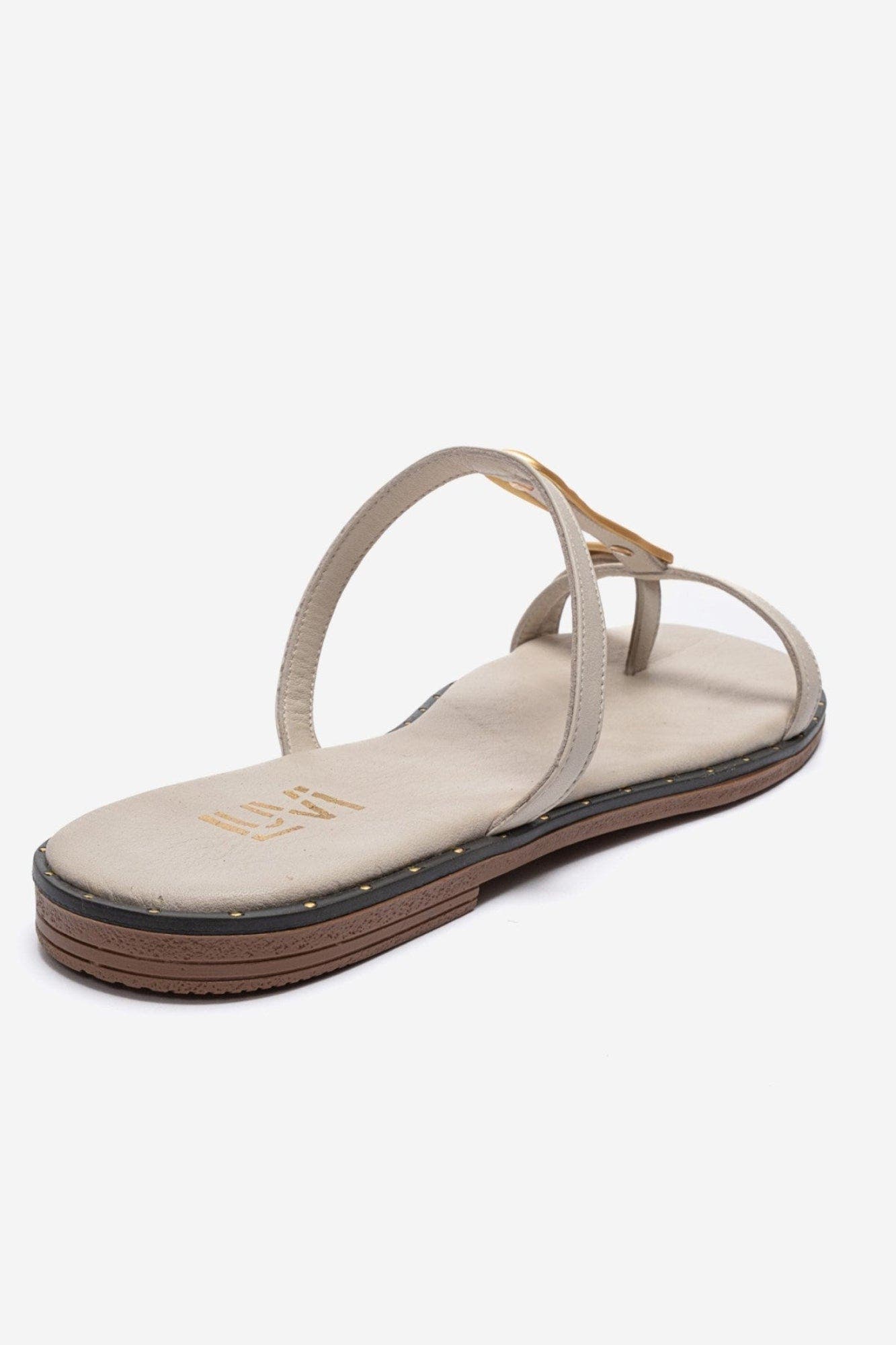 Tessa Leather Thong Sandal, Alternate, color, Ecru