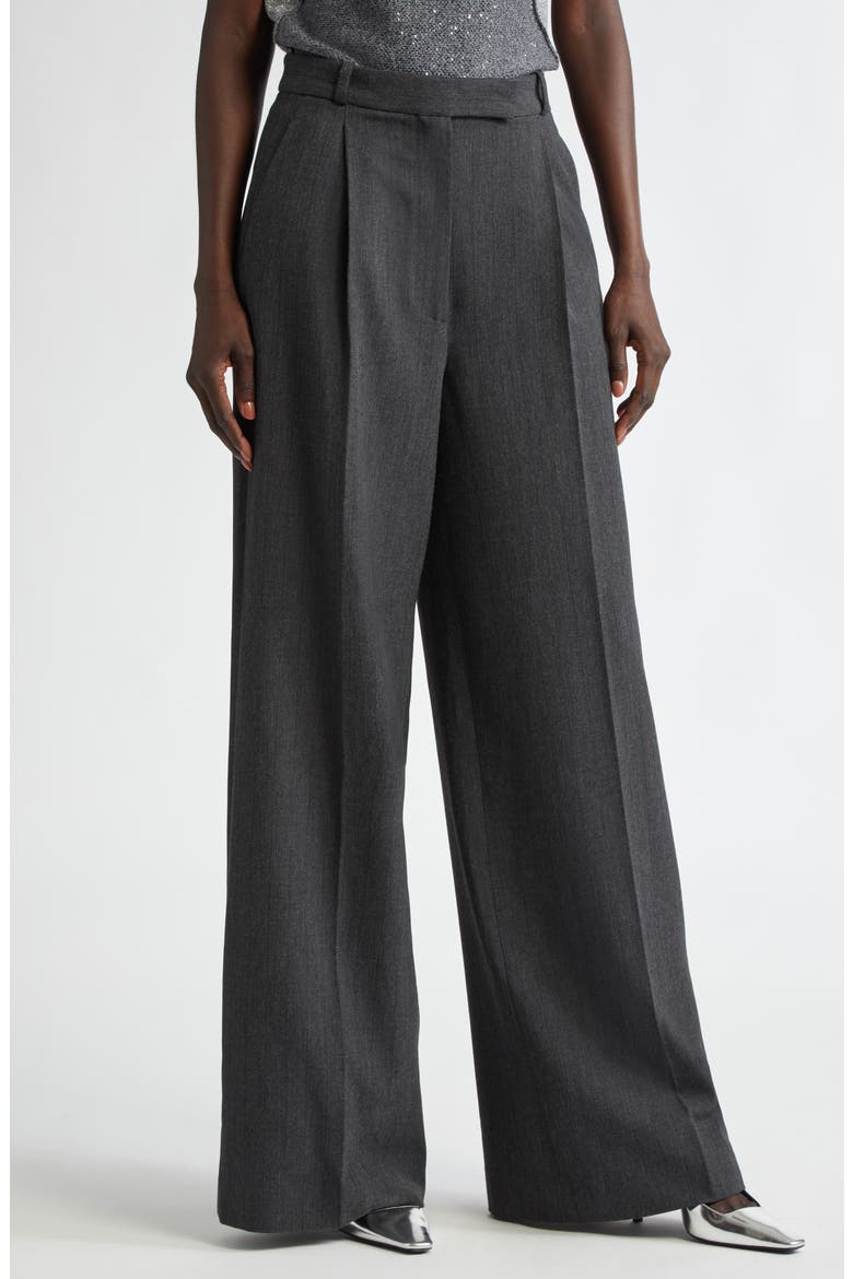Pinstripe Luxe Suiting Pants, Main, color, SHADOW
