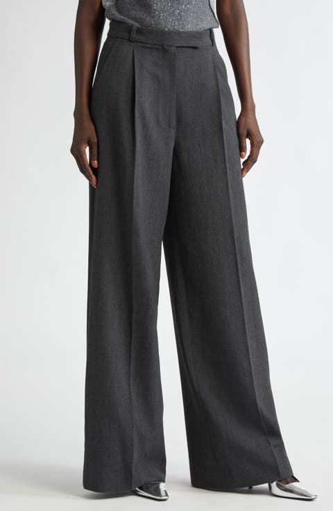 Pinstripe Luxe Suiting Pants