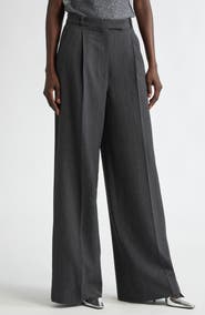 ST. JOHN Pinstripe Luxe Suiting Pants