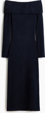 H&M Rib-knit off-the-shoulder dress
