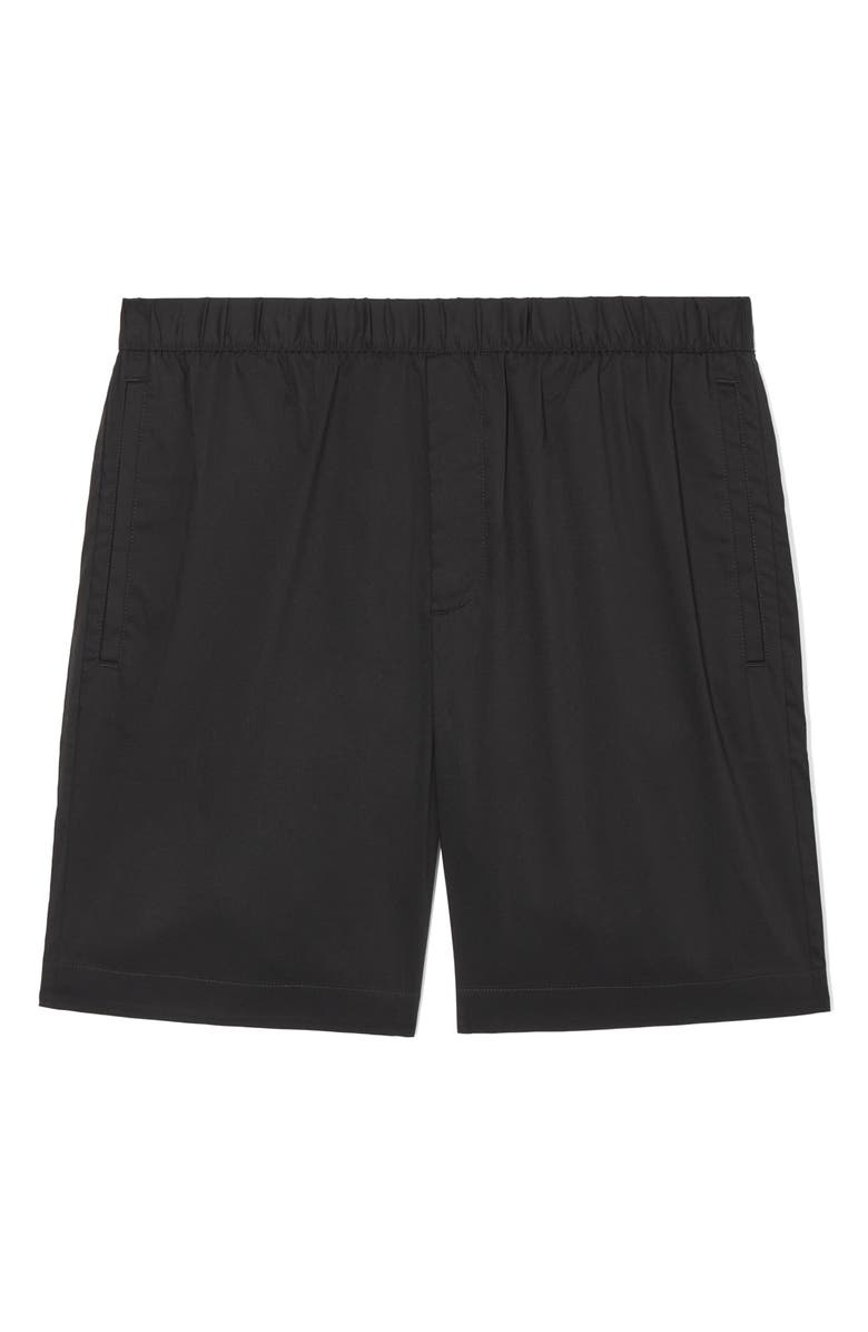 COS Elastic Waist Cotton Blend Shorts, Alternate, color, 