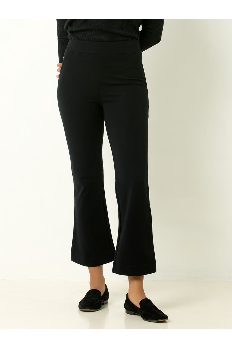 Shaping Cropped Kick Flare Pant, Main, color, Black