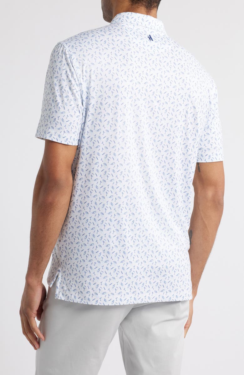 johnnie-O Tini Libations Print PREP-FORMANCE Golf Polo, Alternate, color, Lake