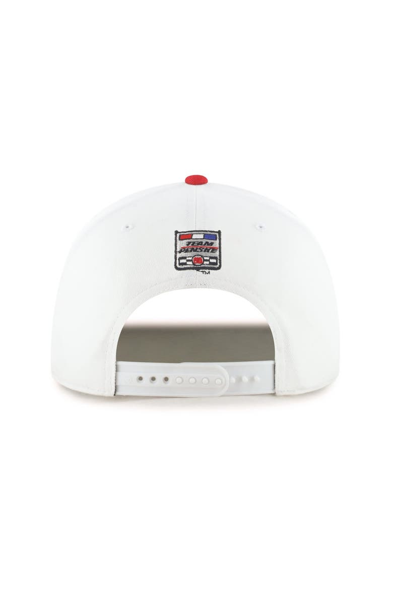 Men's '47  White/Gold Joey Logano Flame Hitch Adjustable Hat, Alternate, color, White