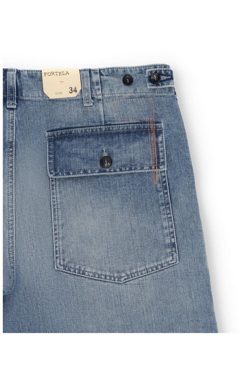 Bleach Wash Denim Pants, Alternate, color, D240