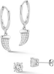GLAZE JEWELRY Set of 2 Cubic Zirconia Earrings