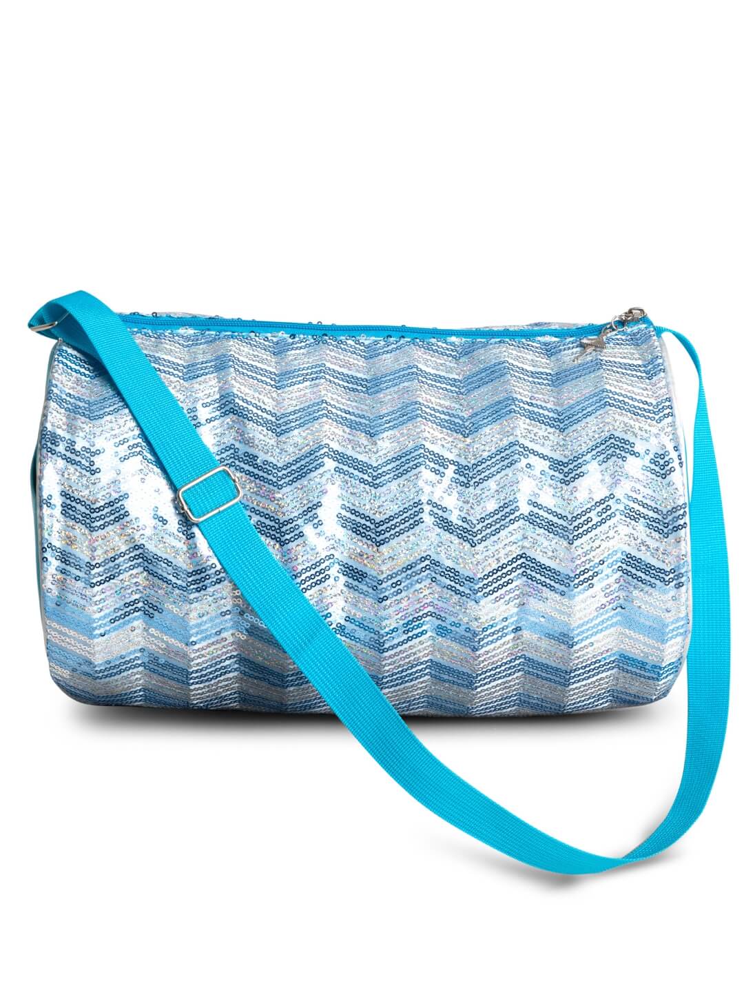 Chevron Barrel Bag, Main, color, blue