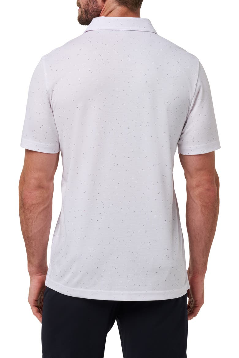 Special Trip Ditsy Cotton Blend Polo, Alternate, color, WHITE