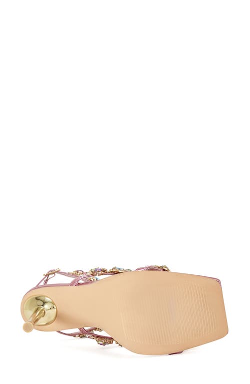 Azalea Wang Khai Ankle Strap Sandal In Pink