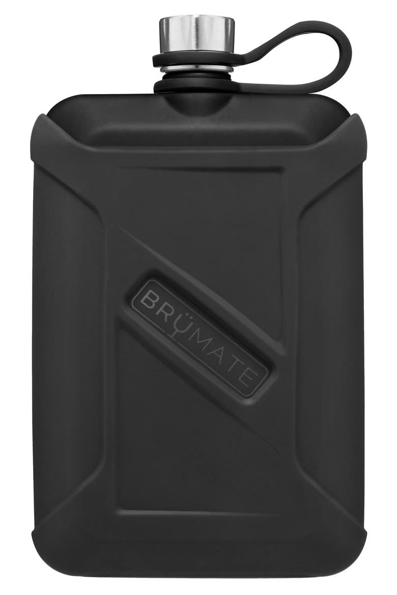 Liquor Canteen Flask, Main, color, MATTE BLACK