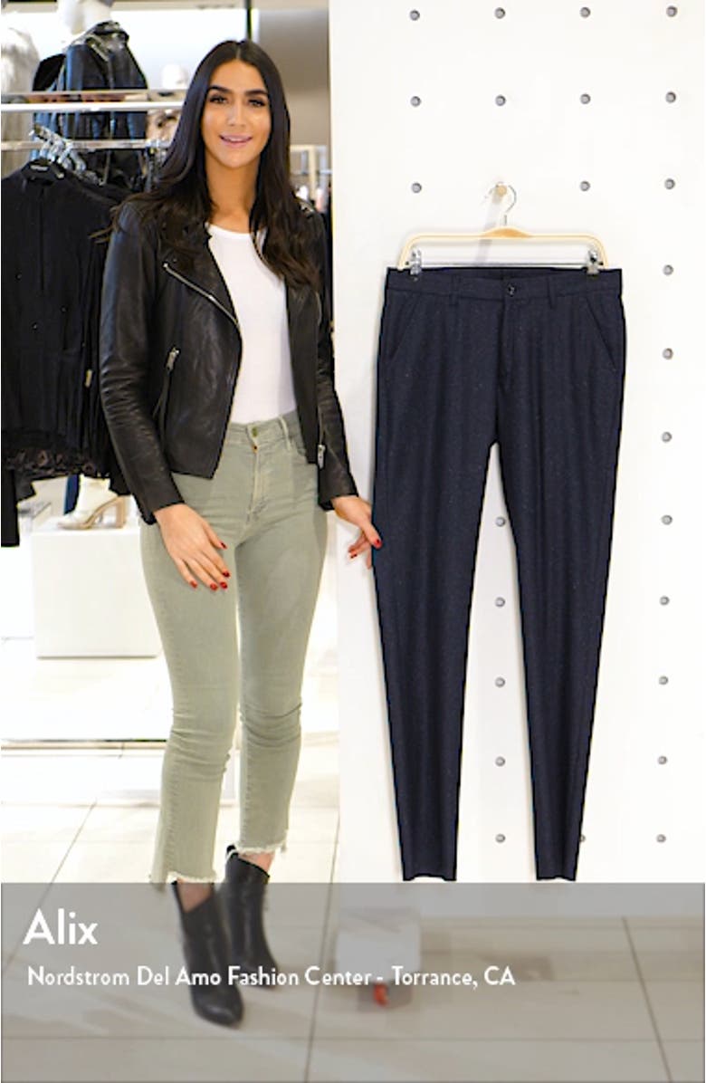 Soho Flat Front Stretch Wool Blend Dress Pants, sales video thumbnail