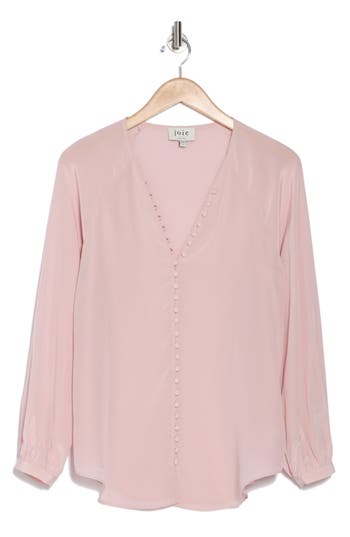 Joie Shariana Silk Georgette Top In Violet Ice