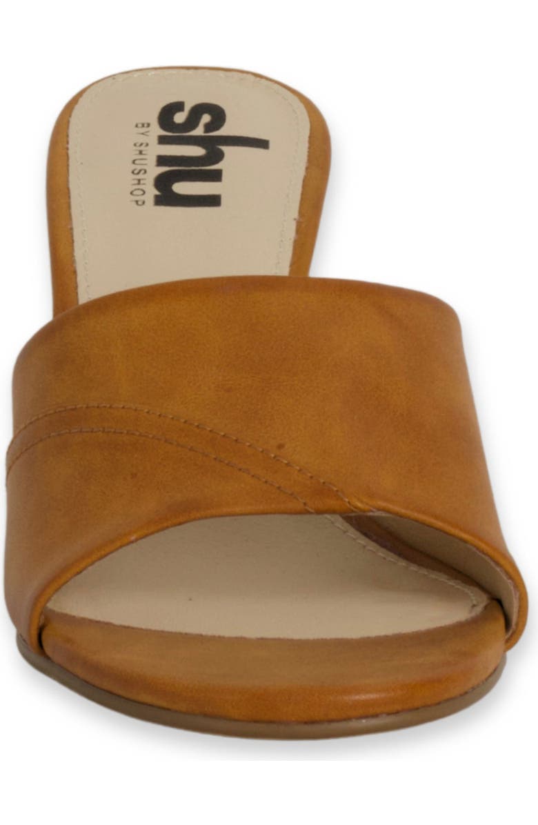 SHUSHOP Elsy Slide Sandal, Alternate, color, Camel